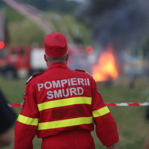 Incendiu la un tren pe ruta Arad - Nadlac