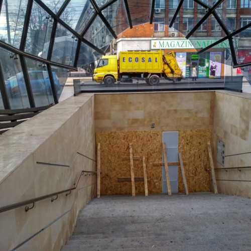 Restricții de acces în Pasajul subteran "Dunarea"