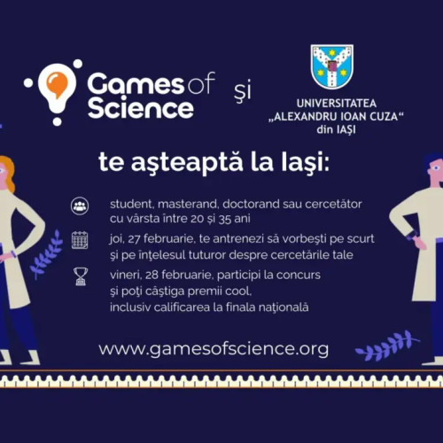 Înscrierile pentru "Games of Science" se încheie în nouă zile