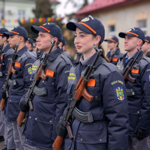 Festivitate de depunere a jurământului militar la Şcoala de Pregătire a Poliţiei de Frontieră