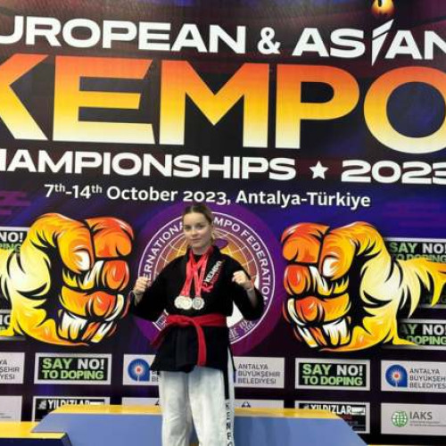 Trei medalii de argint pentru Jasmina Elena Ciocoiu la Campionatul European de Kempo din Turcia