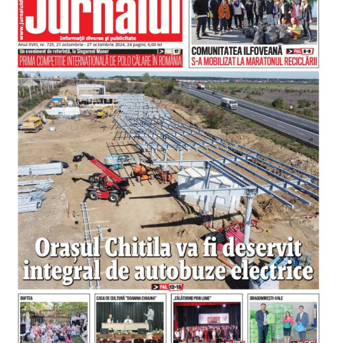 Astăzi a apărut numărul 725 al Jurnalului de Ilfov