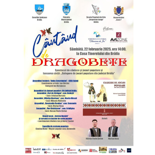 Spectacol de Dragobete și lansare de carte la Brăila