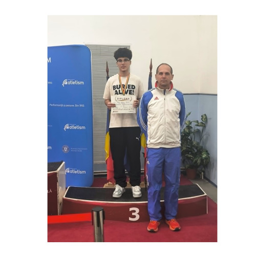 Mario Grozea și Pavel Bunea, medaliat național la atletism