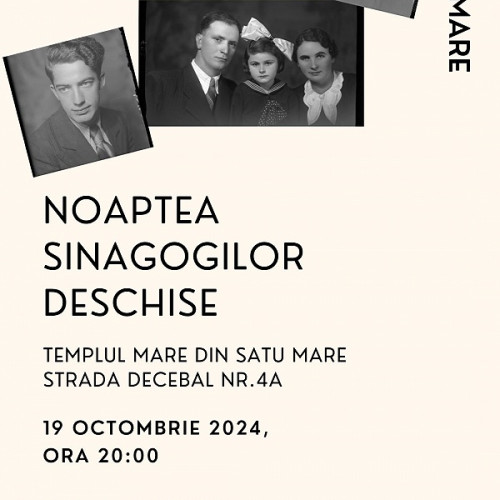 Expozitia &quot;Vecinii mei, evreii din Baia Mare&quot; la Sinagoga din Satu Mare