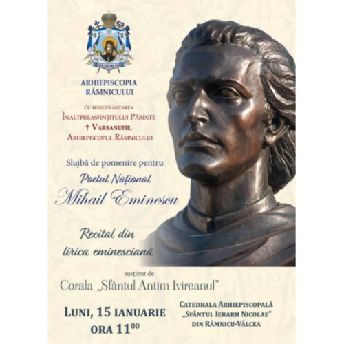 Omagierea poetului Mihail Eminescu la 174 de ani de la naștere