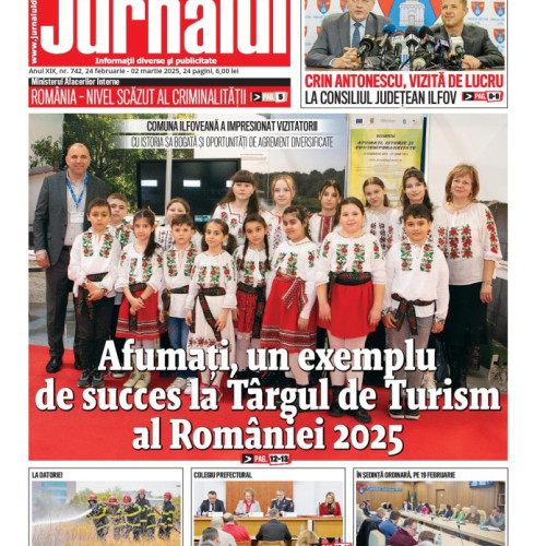 A apărut numărul 742 al Jurnalului de Ilfov