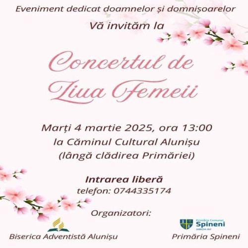 Concert de Ziua Femeii la Spineni