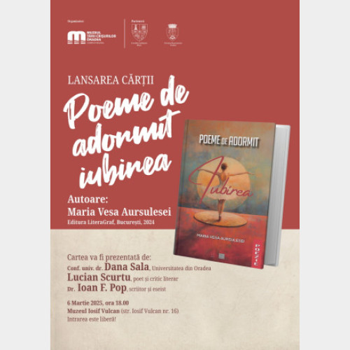 Lansarea cărții "Poeme de adormit iubirea" de Maria Vesa Aursulesei