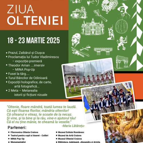 Craiova sărbătorește Zilele Olteniei, cu ocazia a 550 de ani de la prima atestare documentară