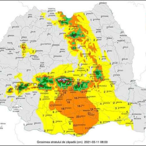 Ninsoare în martie în Teleorman, strat de zăpadă de 23cm"

"Ninsoare în martie în Teleorman, strat de zăpadă de 23cm