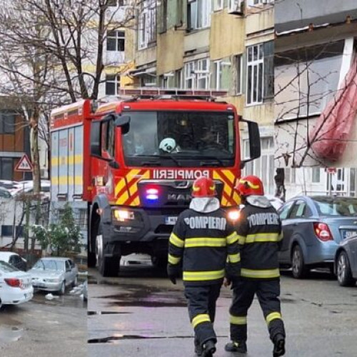 Incendiu în Slatina, stins rapid de pompieri