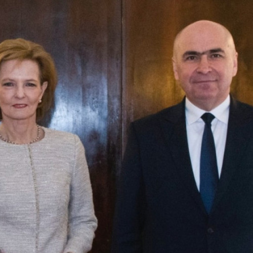 Custodele Coroanei Margareta s-a întâlnit cu președintele interimar Ilie Bolojan