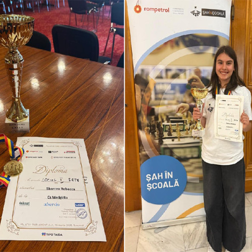 Rebecca Sbarcea a câștigat cu brio primul concurs de șah din Parlament
