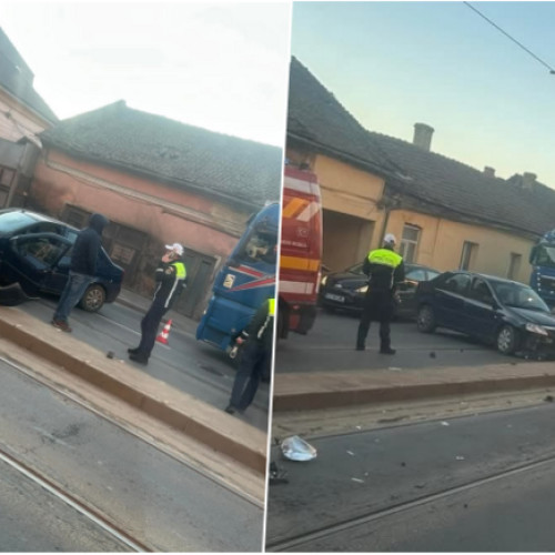Accident rutier pe Calea Dorobanților în Timișoara