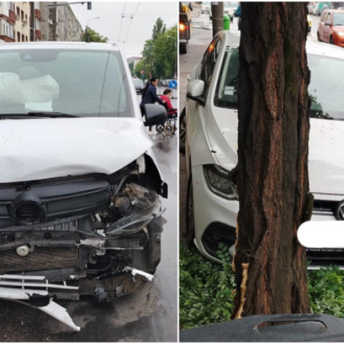 Accident rutier în Timișoara, un rănit în urma coliziunii