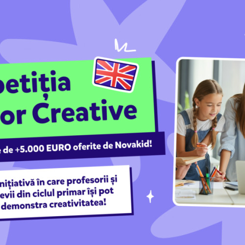 Novakid organizează "Competiția Școlilor Creative" pentru elevii din ciclul primar