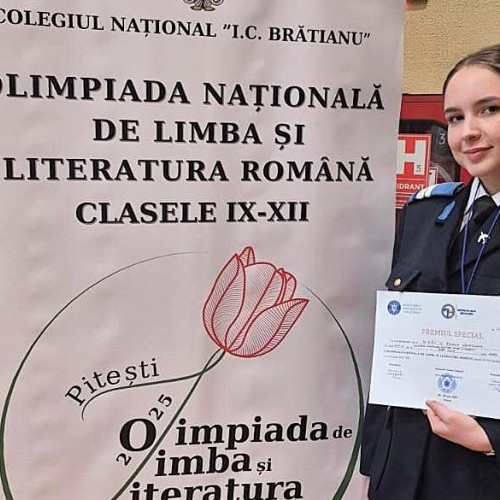 Elev sergent major Roxana Bizau se pregătește pentru absolvire