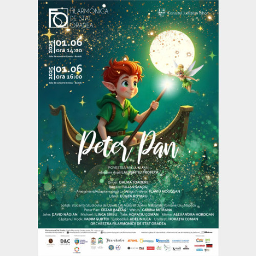 Spectacol muzical "Peter Pan" la Filarmonica de Stat Oradea