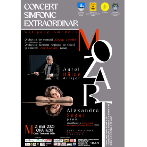 Concert simfonic extraordinar cu Alexandra Segal la Brăila