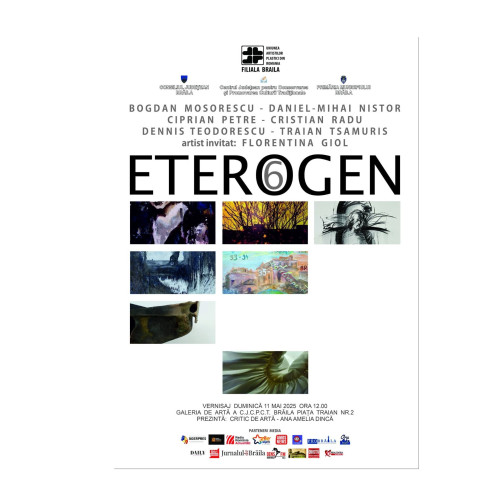 Vernisajul expoziției ETEROGEN va avea loc duminică la Gala de Artă din Brăila