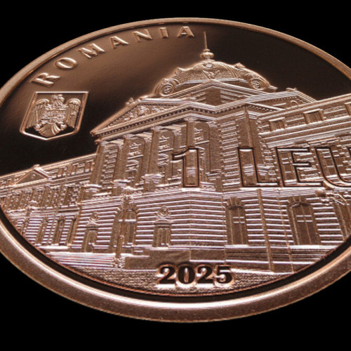 Moneda aniversară dedicată Academiei de Științe Medicale din România