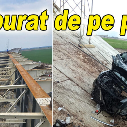 Incident grav pe un pod în construcție din județul Buzău