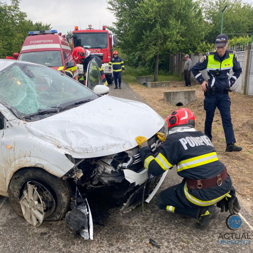 Accident pe Drumul Județean 565 din Jiana Mare