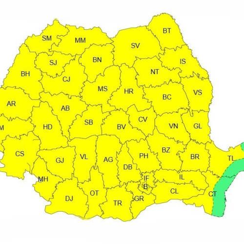 Județul Ialomița sub atenționare meteorologică