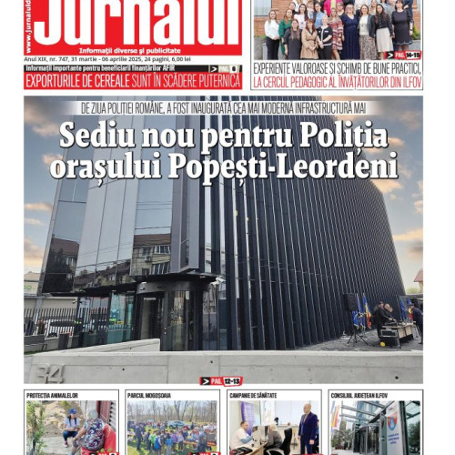 A apărut Jurnalul de Ilfov nr. 747