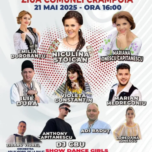Ziua comunei din Crampoia, sărbătorită cu muzică și distracție