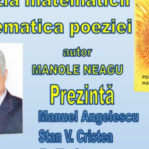 Lansarea cărții „Poezia matematicii Matematica poeziei” la Biblioteca Județeană Marin Preda Teleorman