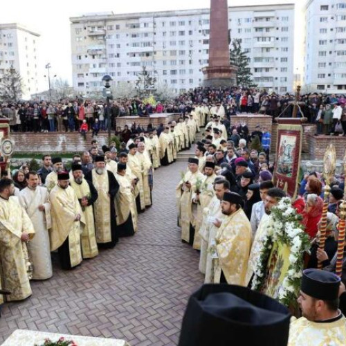 Procesiunea de Florii organizată de Arhiepiscopia Buzăului și Vrancei