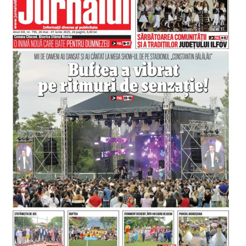 Astăzi a fost publicat numărul 755 al Jurnalului de Ilfov