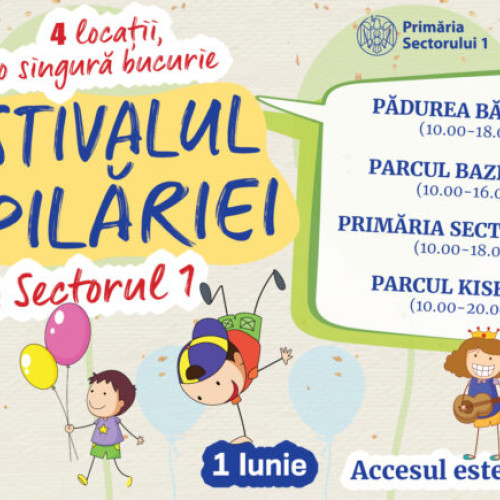 Festivalul Copilăriei în Sectorul 1, de 1 Iunie