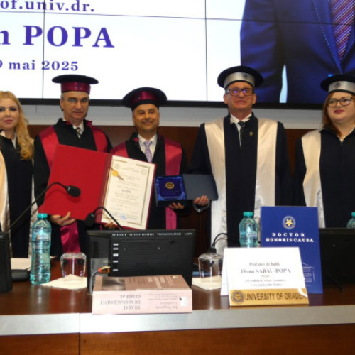 Profesorul Ion Popa, onorat cu titlul de Doctor Honoris Causa la Universitatea din Oradea