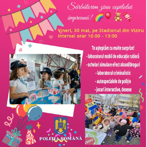 Eveniment de Ziua Copilului la Braila: educație rutieră și activități distractive