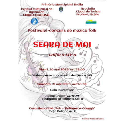 Festivalul de muzică folk „Seara de Mai” la Braila, în atenția publicului