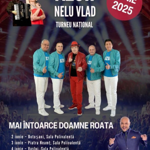 Formatia AZUR, alaturi de Nelu Vlad, pornește într-un turneu național în iunie 2025