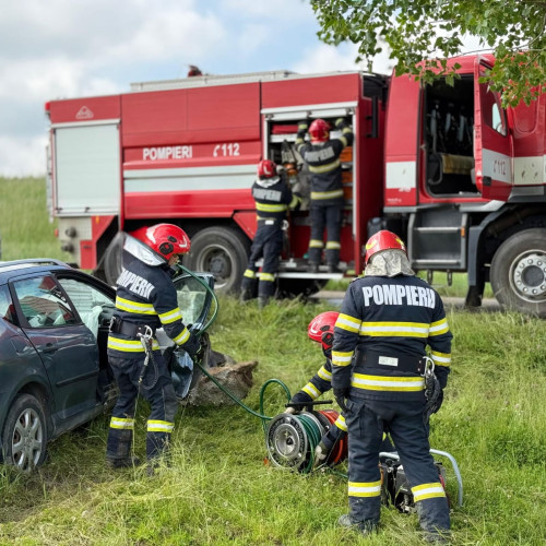 Accident rutier în județul Botoșani, două persoane rănite