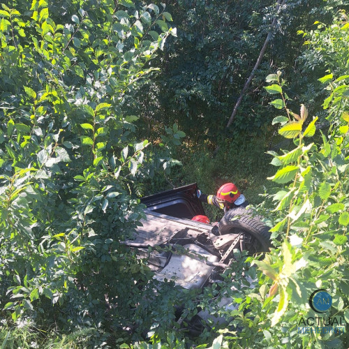 Accident rutier pe DN 6 în localitatea Arginesti, comuna Butoiesti