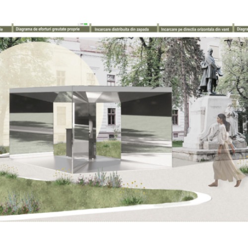 Pavilionul sonor din Parcul Libertății găsește în sfârșit un adăpost, după ce proiectul „Oglinda a timpului - ecou al locului”, realizat de studenți ai Universității din Oradea, a câștigat concursul de idei. Potrivit crisana.ro, concursul a fost lansat pe 17 februarie de către Fundatia Comunitara Oradea, în colaborare cu Facultatea de Constructii, Cadastru si Arhitectură, sprijinit de Primăria Oradea. Scopul a fost de a selecta o soluție arhitecturală pentru un adăpost durabil și estetic, dedicat pianinei din parc.