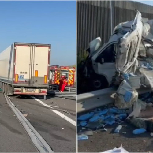 Accident grav pe drumul expres Craiova-Pitesti în județul Olt