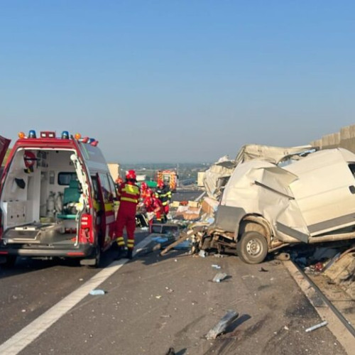 Accident grav în Olt: un mort și un rănit grav după impactul dintre un TIR și o autoutilitară