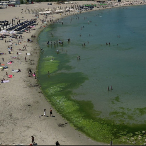 Algele au inundat plajele de pe litoral, într-un weekend foarte aglomerat