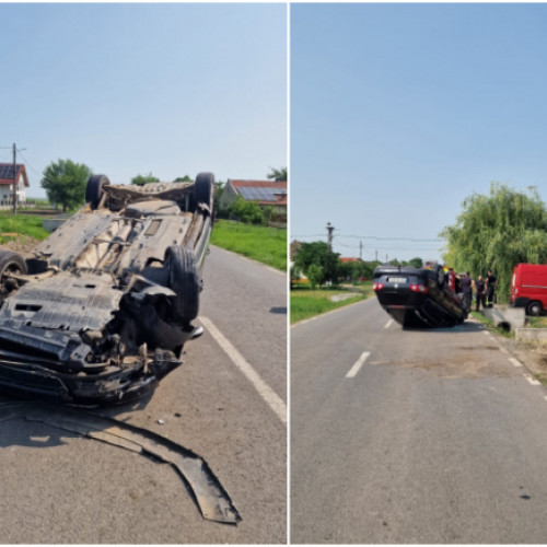 Accident rutier pe DJ 592 D în județul Timiș