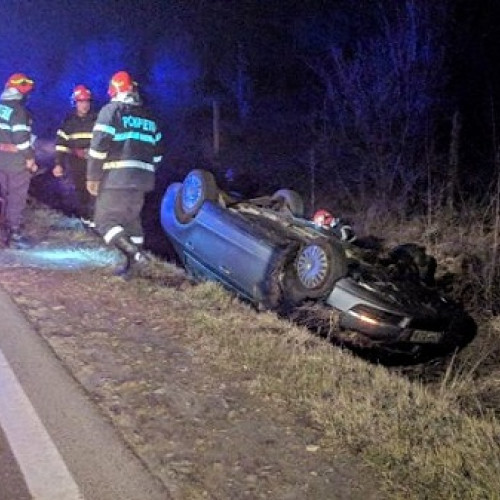 Accident rutier în Petin, Satu Mare: șofer cu alcoolemie și permis suspendat