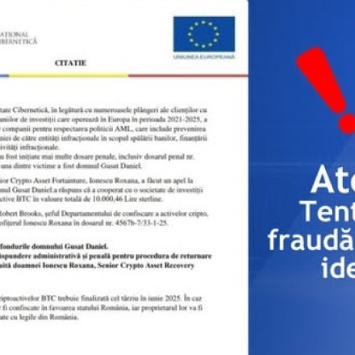 Avertizare privind o tentative de fraudă în numele DNSC