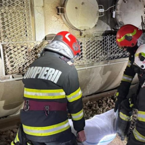 Deraizare a unui tren de marfă pe linia CFR, traficul feroviar oprit temporar