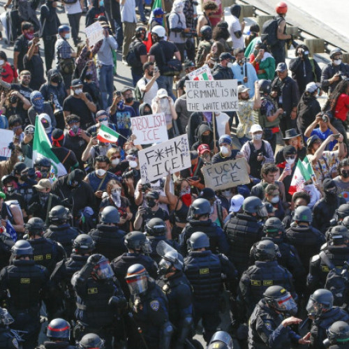 proteste și dezbateri privind trimiterea trupelor în SUA
